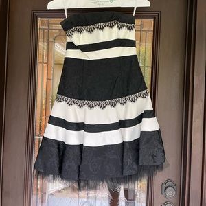 Strapless cocktail dress